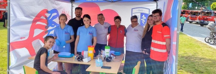 Zdrávka Kostelec vypomáhala při oslavě výročí založení SDH Červený Kostelec